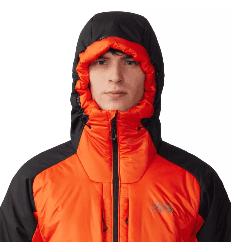 Mountain Hardwear MEN\'S COMPRESSOR™ ALPINE HOODED JACKET State Orange, Black